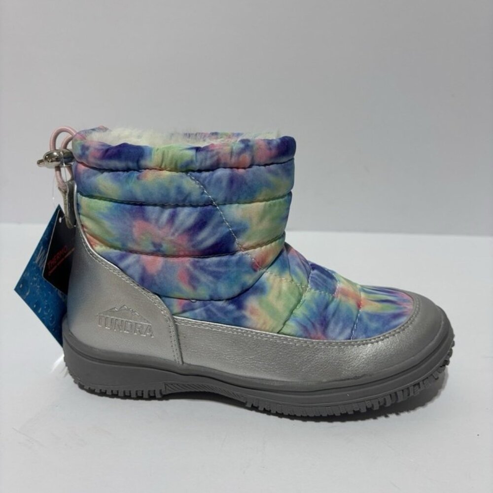 Tundra Kids’ Bethel Rainbow Winter Boots, Girls’ Size 1 M